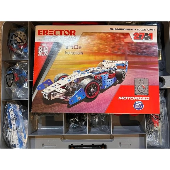 Erector 27 in 1 Championship Race Car Building Kit NIB - Picture 2 of 4